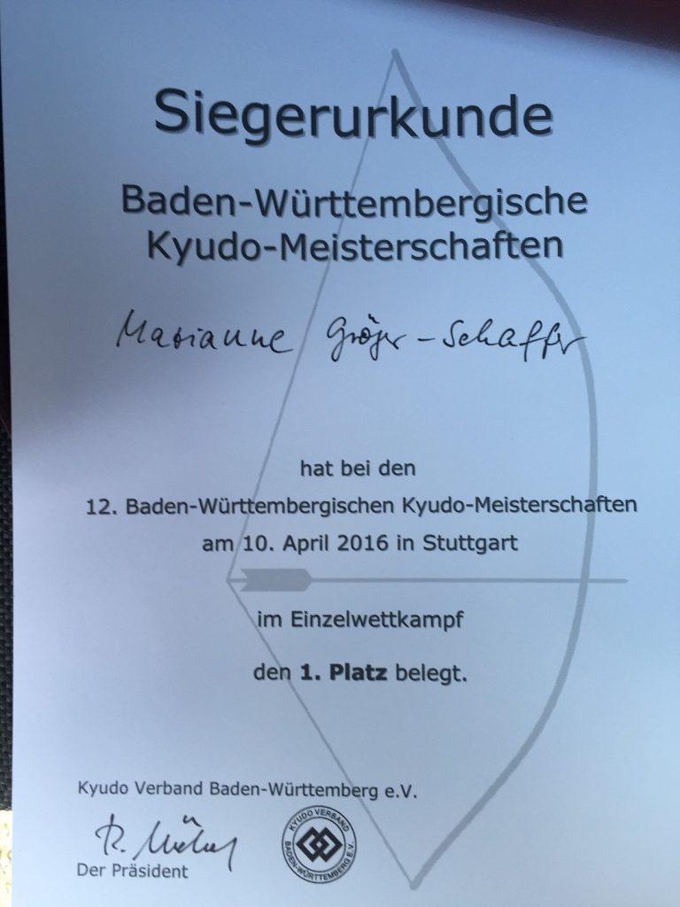 Siegerurkunde