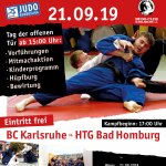 Plakat für Tag der offenen Tür und Bundesliga Heimkampftag