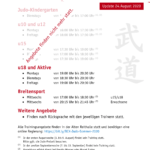 Sportlich durch die Sommerferien mit Judo