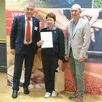 Goldene Ehrennadel des Badischen Sportbunds für Beate C. Kopp